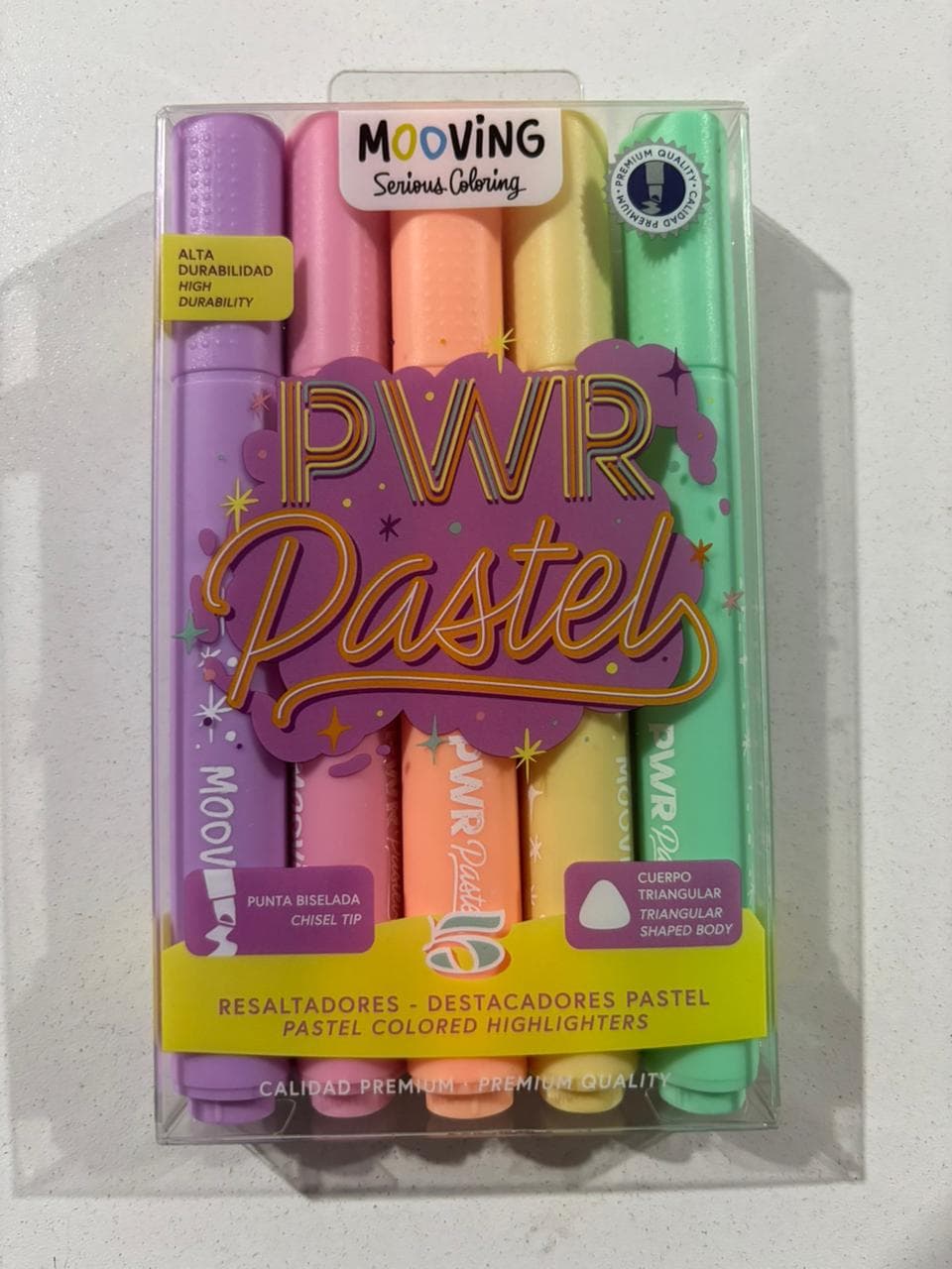 Resaltadores MOOVING PWR  pastel
